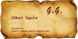 Göbel Gyula névjegykártya